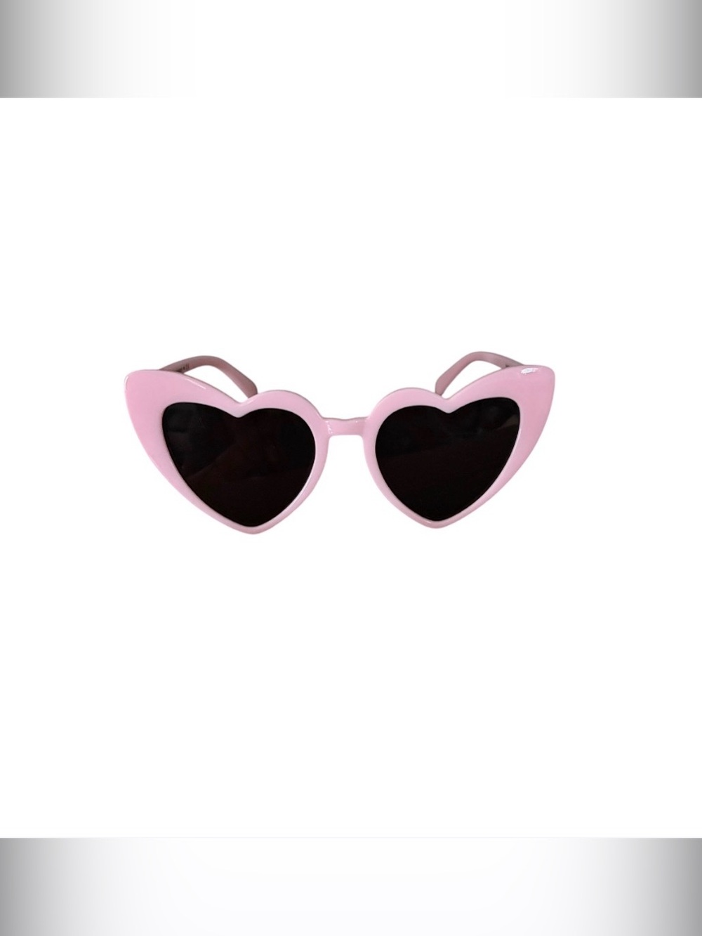 Perzogo Lush Pink Heart-Shaped Dark Tinted Sunglasses